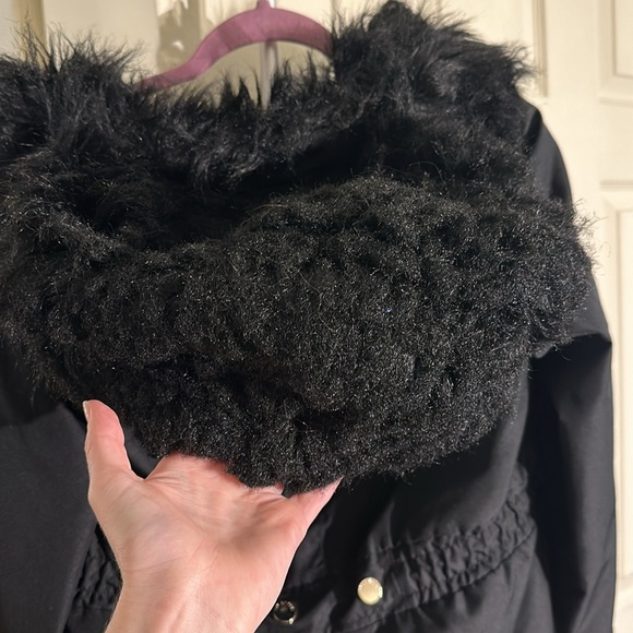 Ted Baker London parka jacket size 2 *the hoods fur needs brushed out - Picture 11 of 11